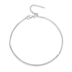 S925 Sterling Silver Basic Chain Bracelet Women Jewelry
