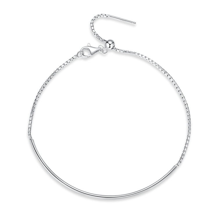 S925 Sterling Silver Basic Chain Bracelet Women Jewelry