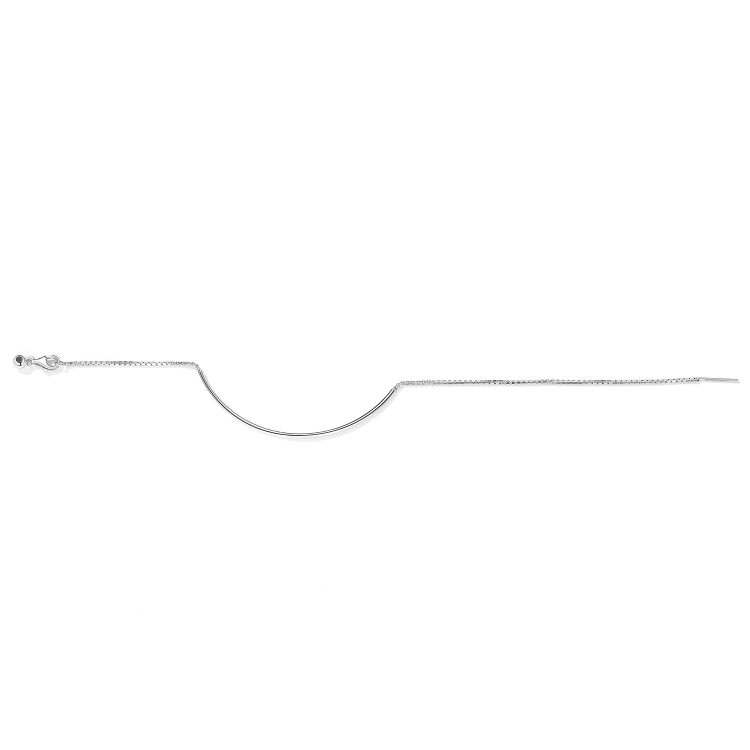 S925 Sterling Silver Basic Chain Bracelet Women Jewelry
