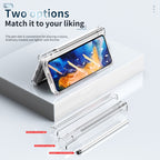 Full Body Electroplating Hinge Phone Case with Stylus, For Samsung Galaxy Z Fold2 5G with Film, For Samsung Galaxy Z Fold2 5G