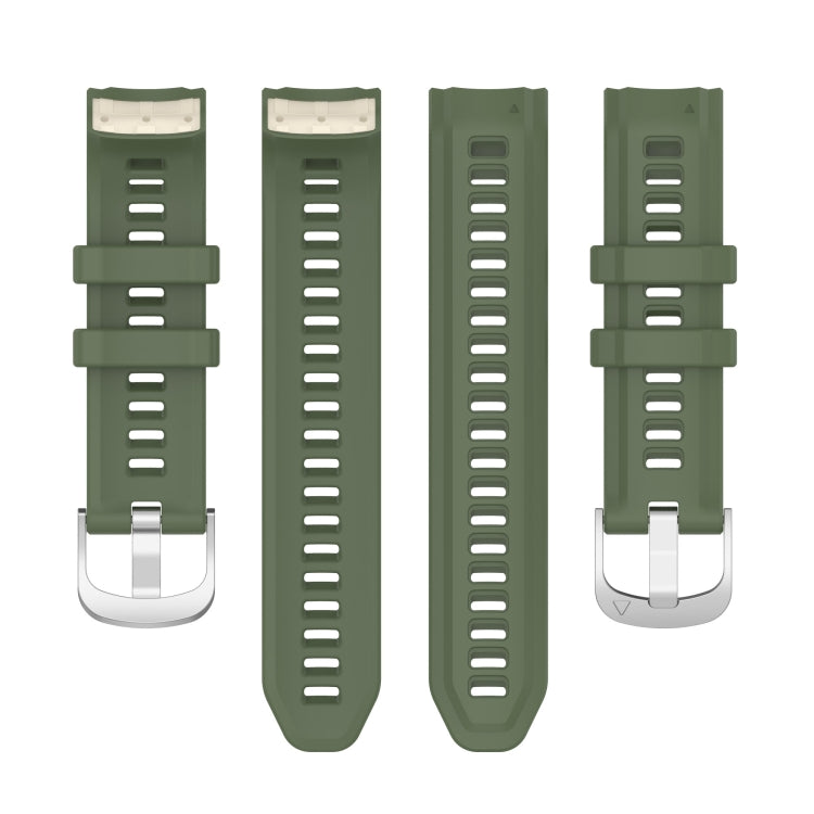 Silicone Stainless Steel Buckle Watch Band