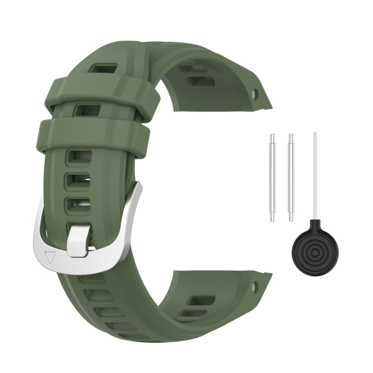 Silicone Stainless Steel Buckle Watch Band