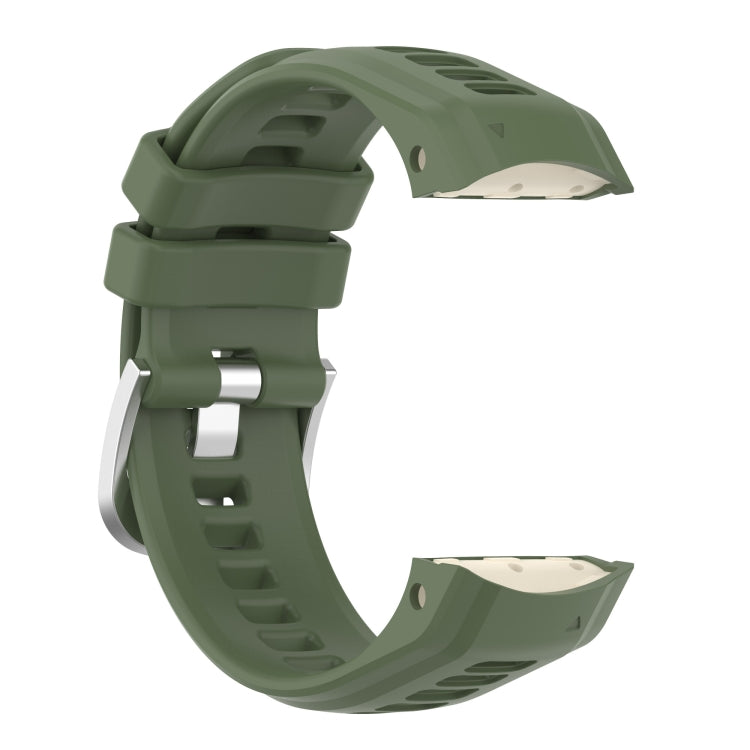 Silicone Stainless Steel Buckle Watch Band