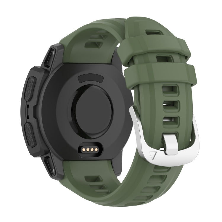 Silicone Stainless Steel Buckle Watch Band