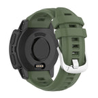 Silicone Stainless Steel Buckle Watch Band