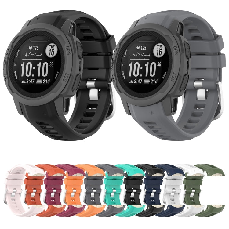 Silicone Stainless Steel Buckle Watch Band