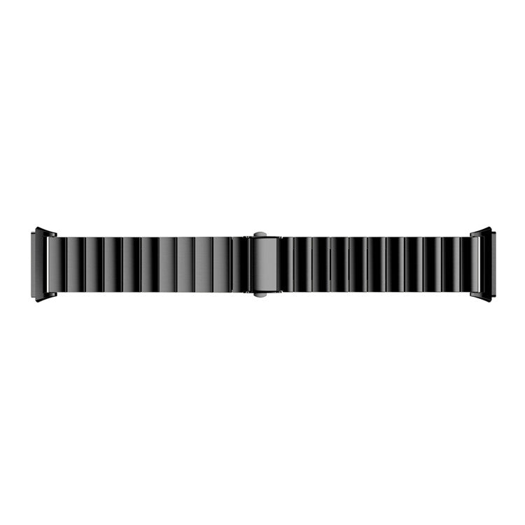 Stainless Steel Watch Strap — Black