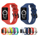 For Huawei Band 7 / 6 Pro / 6 / Honor Band 6 Universal Integrated Silicone Watch Band