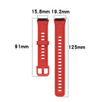 Metal Head Silicone Watch Band