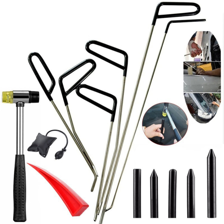 Car Paintless Dent Repair Hail Remover Hooks Rods Kit, Q1 14 in 1