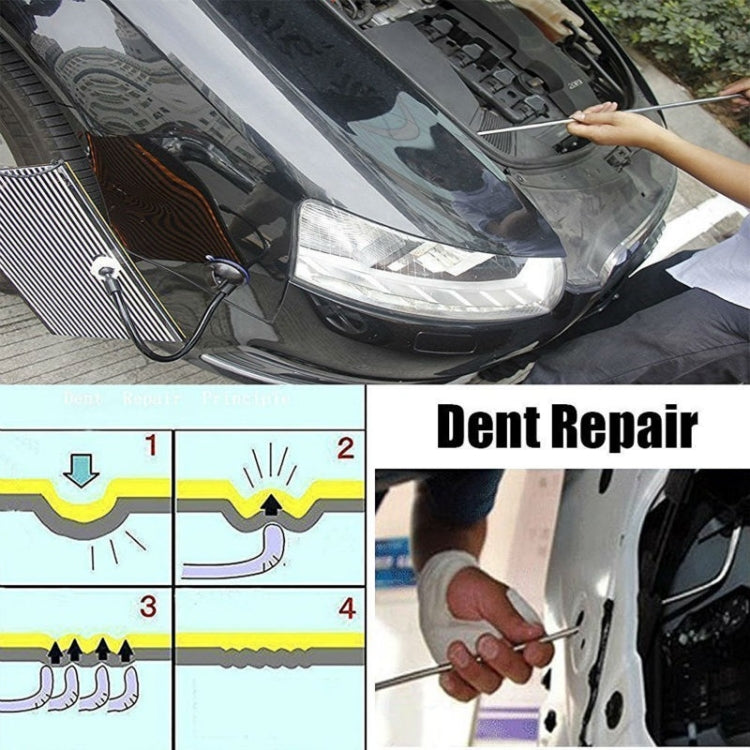 Car Paintless Dent Repair Hail Remover Hooks Rods Kit, Q1 14 in 1