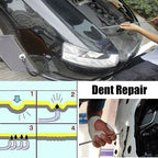 Car Paintless Dent Repair Hail Remover Hooks Rods Kit, Q1 14 in 1