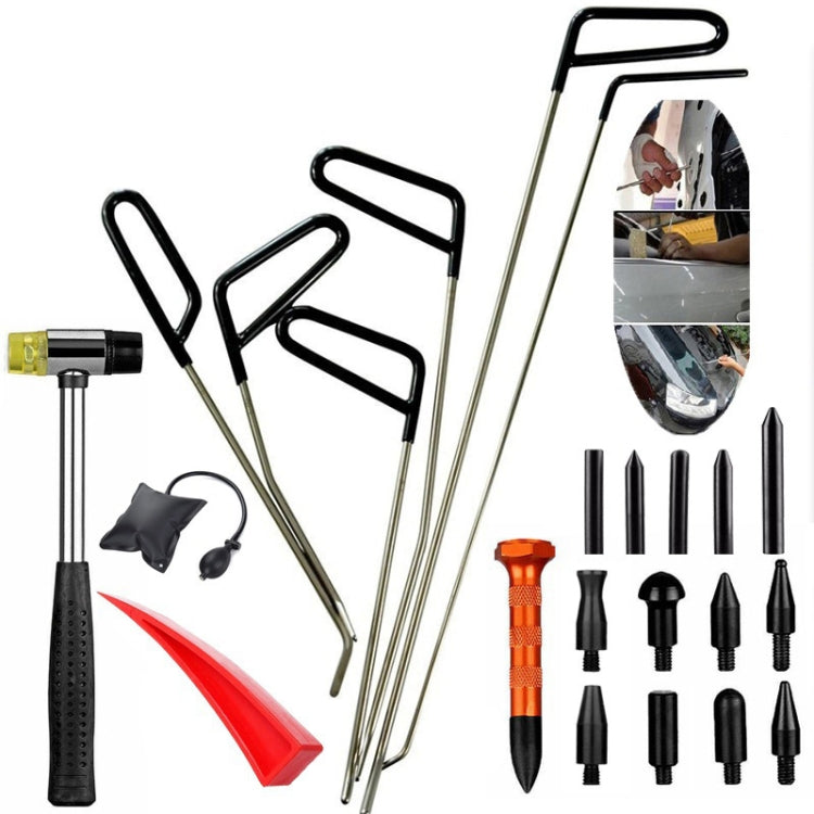 Car Paintless Dent Repair Hail Remover Hooks Rods Kit, Q1 23 in 1