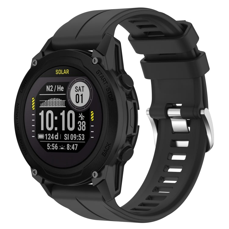 For Garmin Descent G1 / Forerunner 745/945/935 / Approach S62 Solid Color Silicone Watch Band — Light Pink