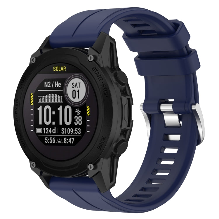 For Garmin Descent G1 / Forerunner 745/945/935 / Approach S62 Solid Color Silicone Watch Band — Grapefruit Red