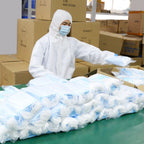Waterproof Disposable SF Non-woven Breathable Film Siamese Isolation Suit Safely Clothes — view 5