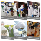Waterproof Disposable SF Non-woven Breathable Film Siamese Isolation Suit Safely Clothes — view 7