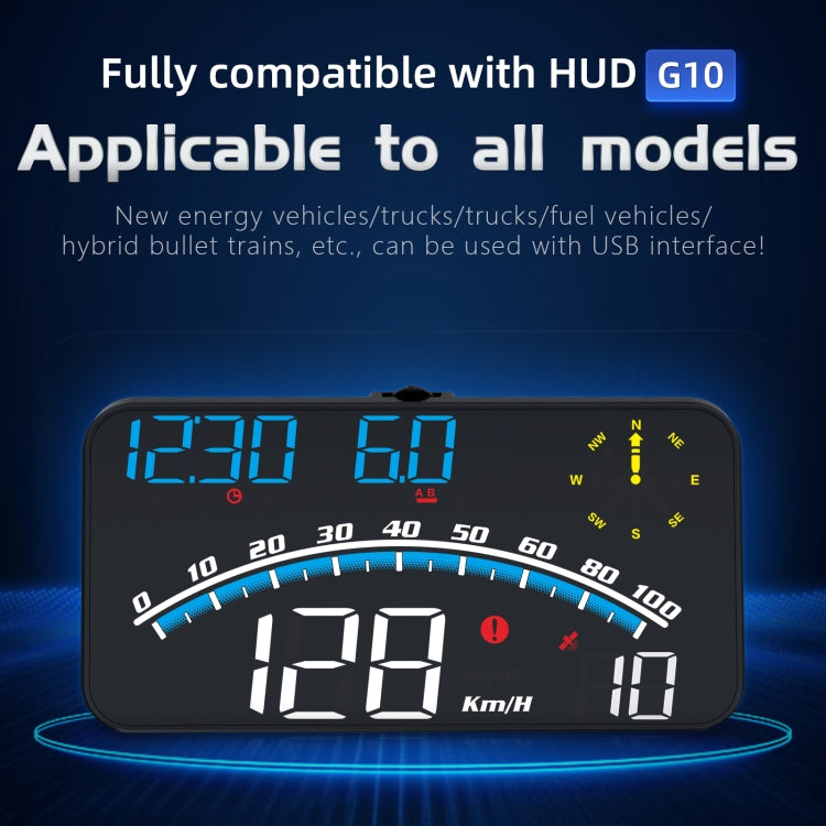 G10 5.5 inch Car HUD GPS Head Up Display Speedometer Odometer LED Windscreen Projector