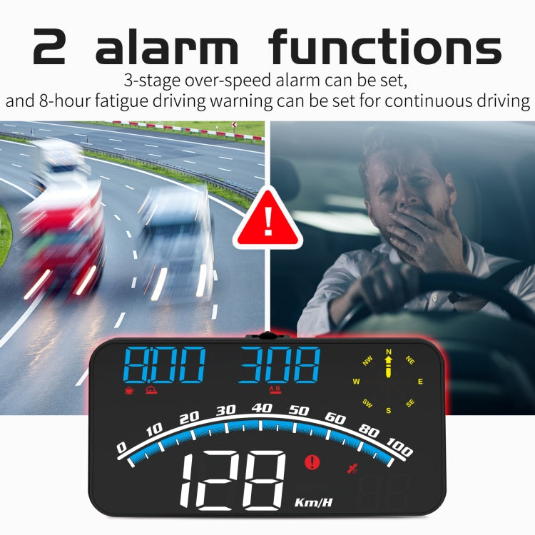 G10 5.5 inch Car HUD GPS Head Up Display Speedometer Odometer LED Windscreen Projector