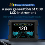 P22 3.5 inch Car HUD Head up Display GPS OBD2 Dual System Windshield Projector