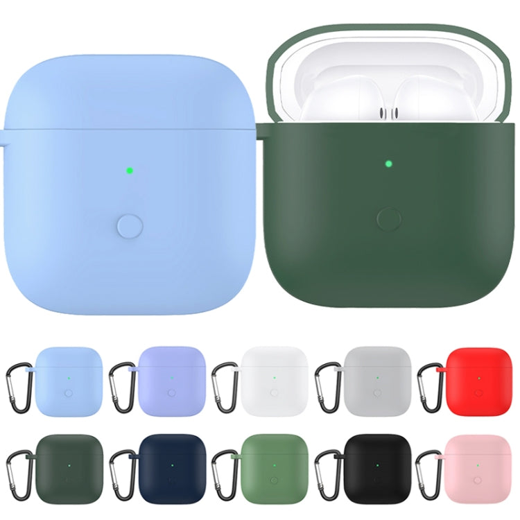 Liquid Silicone One-piece Earphone Protective Case — Sky Blue
