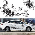 2 PCS/Set D-72 Butterfly Love Flower Pattern Car Modified Decorative Sticker — view 10