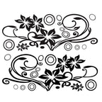 2 PCS/Set D-75 Flower Vine Pattern Car Modified Decorative Sticker