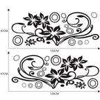 2 PCS/Set D-75 Flower Vine Pattern Car Modified Decorative Sticker