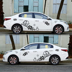 2 PCS/Set D-75 Flower Vine Pattern Car Modified Decorative Sticker