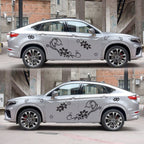 2 PCS/Set D-75 Flower Vine Pattern Car Modified Decorative Sticker