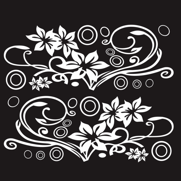 2 PCS/Set D-75 Flower Vine Pattern Car Modified Decorative Sticker — view 9