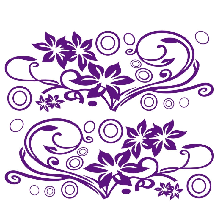 2 PCS/Set D-75 Flower Vine Pattern Car Modified Decorative Sticker — view 10