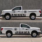 2 PCS/Set D-84 Old Soldiers Pattern Car Modified Decorative Sticker — Black