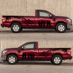 2 PCS/Set D-123 Soldiers Pattern Car Modified Decorative Sticker
