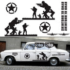 2 PCS/Set D-135 Band of Brothers Pattern Car Modified Decorative Sticker — view 9