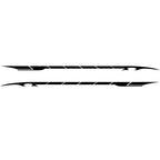 2 PCS/Set D-178 Waistline Pattern Car Modified Decorative Sticker