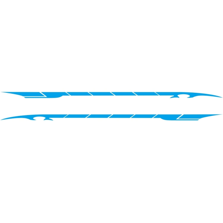 2 PCS/Set D-178 Waistline Pattern Car Modified Decorative Sticker — Red