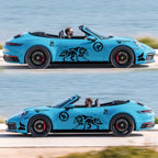 2 PCS/Set D-180 Wolf Totem Pattern Car Modified Decorative Sticker