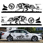 2 PCS/Set D-180 Wolf Totem Pattern Car Modified Decorative Sticker