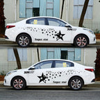 2 PCS/Set D-207 Star Pattern Car Modified Decorative Sticker — Yellow