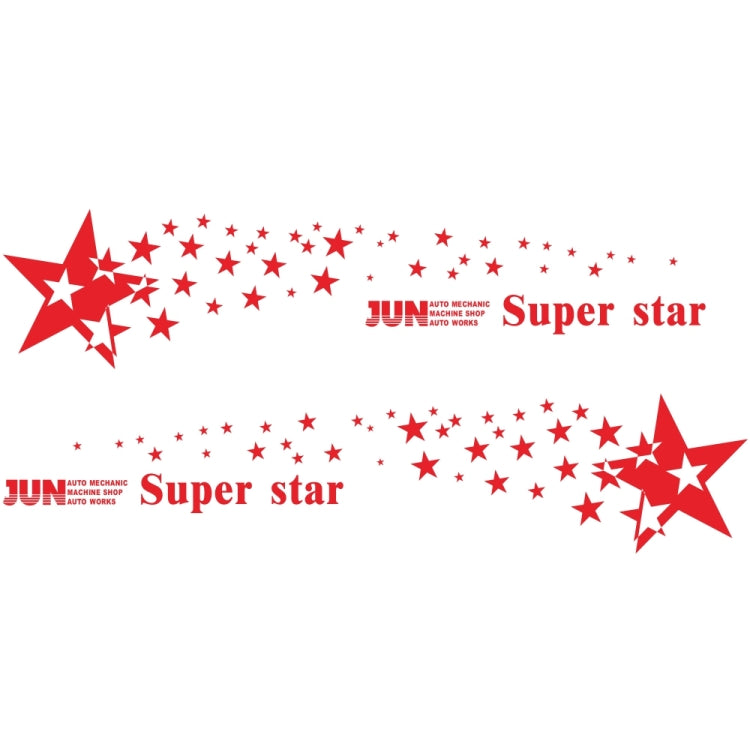 2 PCS/Set D-207 Star Pattern Car Modified Decorative Sticker — view 8