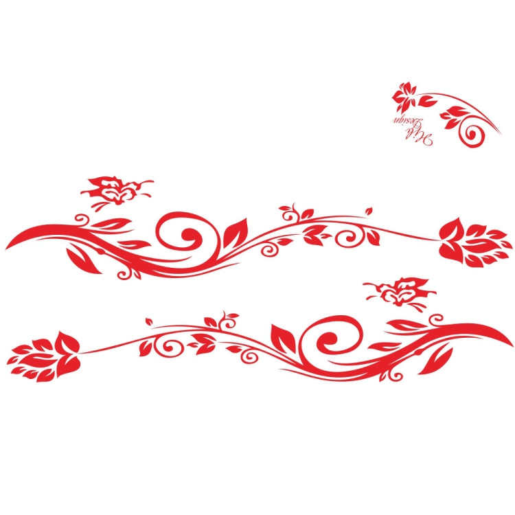 2 PCS/Set D-251 Butterfly Love Flowers Pattern Car Modified Decorative Sticker — view 8
