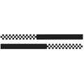 2 PCS/Set D-282 Waistline Pattern Car Modified Decorative Sticker