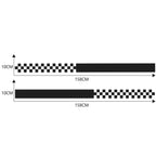 2 PCS/Set D-282 Waistline Pattern Car Modified Decorative Sticker — D-282