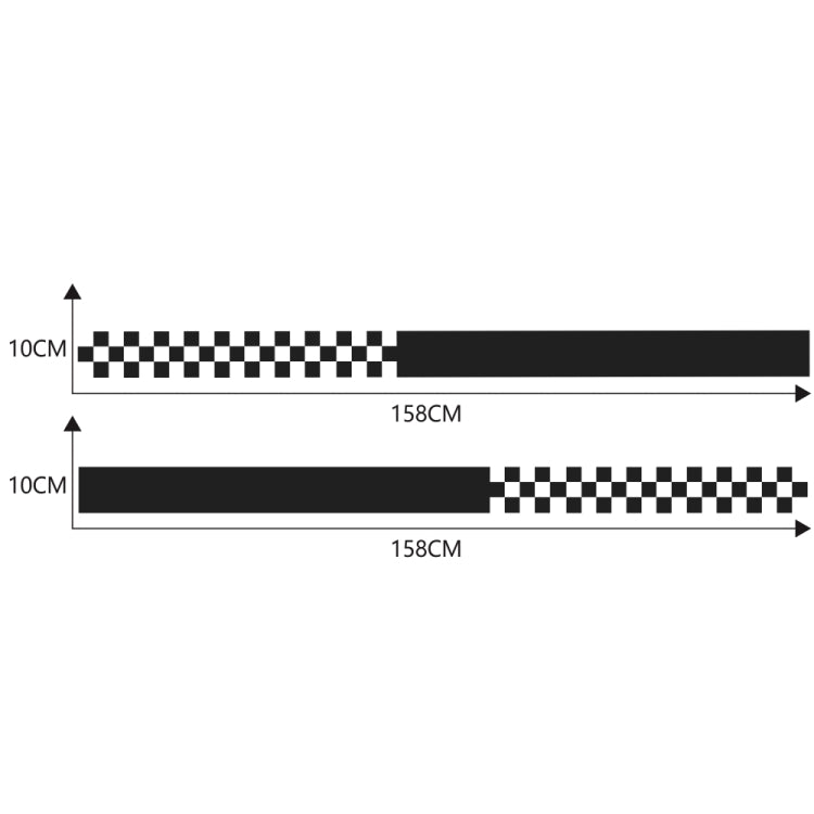 2 PCS/Set D-282 Waistline Pattern Car Modified Decorative Sticker — D-282