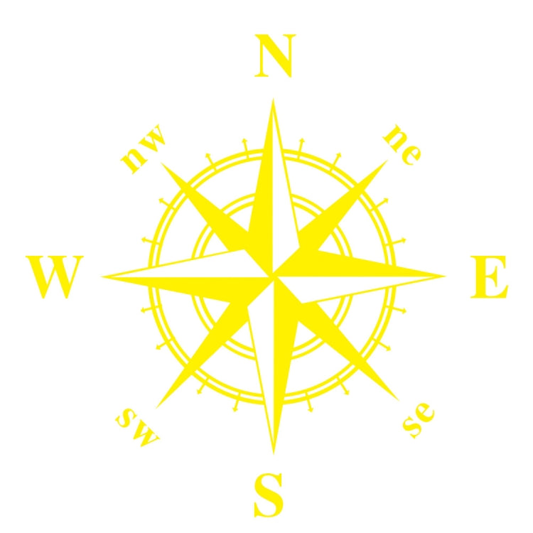 D-366 Compass Pattern Car Modified Decorative Sticker — view 8