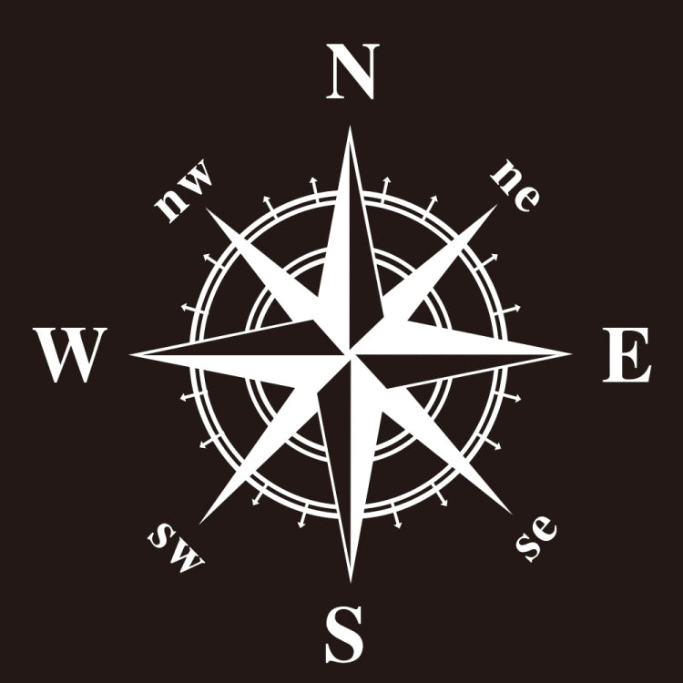 D-366 Compass Pattern Car Modified Decorative Sticker — view 9