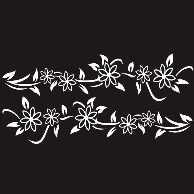 2 PCS/Set D-378 Flower Totem Pattern Car Modified Decorative Sticker — view 9