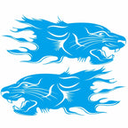 2 PCS/Set D-417 Lion Pattern Car Modified Decorative Sticker