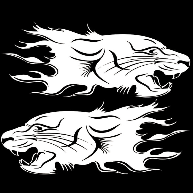 2 PCS/Set D-417 Lion Pattern Car Modified Decorative Sticker — view 9